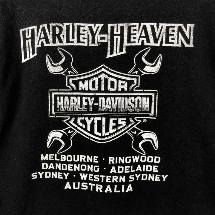 Harley-Davidson Motorcycle Bike T-shirt, Men's Medium unclear black type Vintage Second Hand