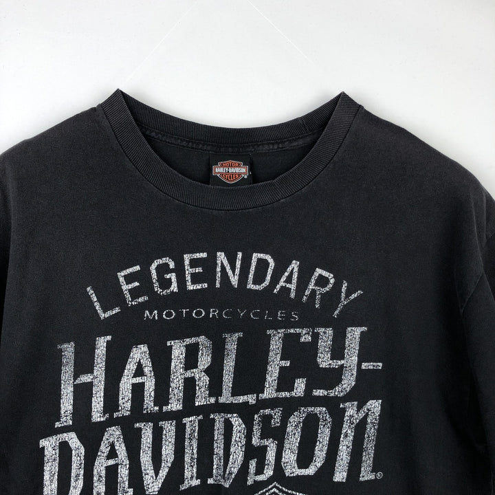 Harley-Davidson Motorcycle Bike T-shirt, Men's Medium unclear black type Vintage Second Hand
