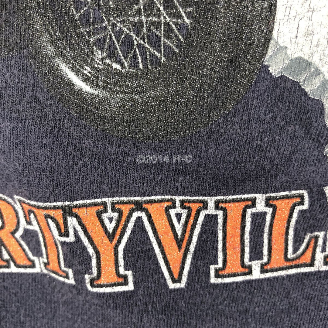 Harley-Davidson Motorcycle Bike T-shirt, Men's Medium cotton navy blue type Vintage Second Hand