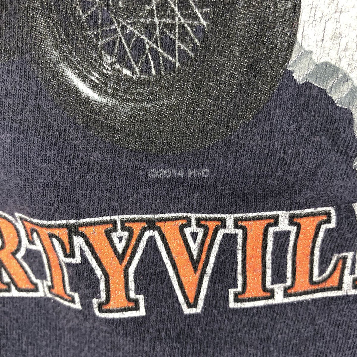 Harley-Davidson Motorcycle Bike T-shirt, Men's Medium cotton navy blue type Vintage Second Hand
