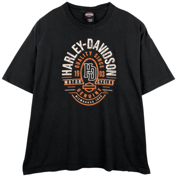 Harley-Davidson Motorcycle Bike T-shirt, Men's XXL cotton black type Vintage Second Hand