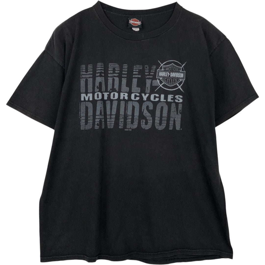 Harley-Davidson Motorcycle Bike T-shirt, Men's XXL cotton black type Vintage Second Hand
