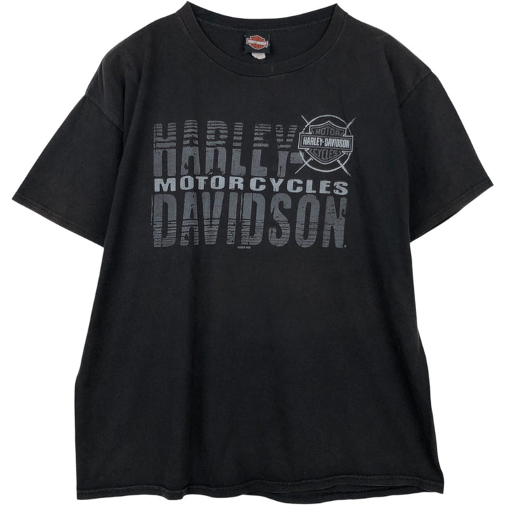 Harley-Davidson Motorcycle Bike T-shirt, Men's XXL cotton black type Vintage Second Hand
