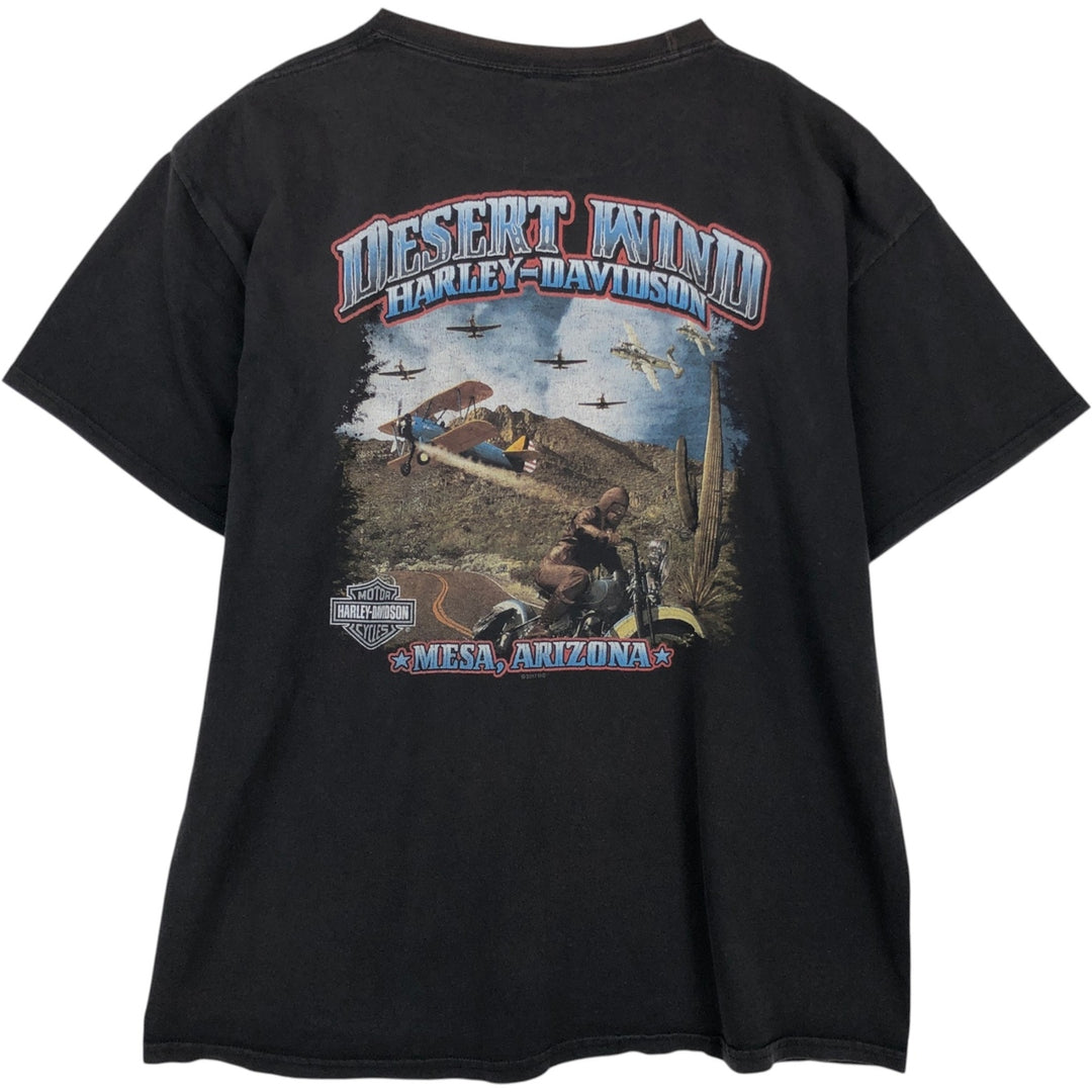 Harley-Davidson Motorcycle Bike T-shirt, Men's XXL cotton black type Vintage Second Hand
