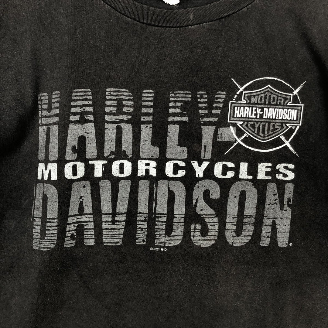 Harley-Davidson Motorcycle Bike T-shirt, Men's XXL cotton black type Vintage Second Hand