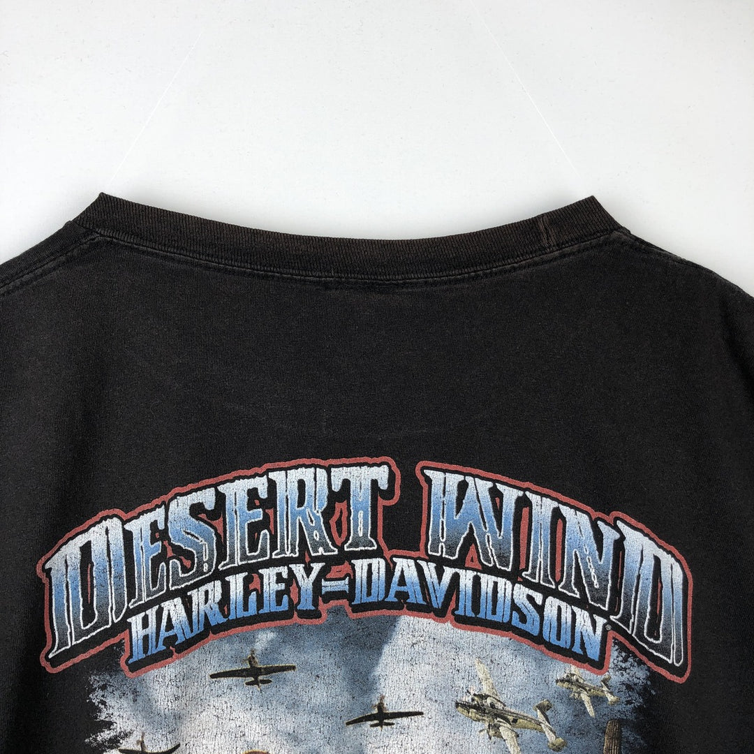 Harley-Davidson Motorcycle Bike T-shirt, Men's XXL cotton black type Vintage Second Hand