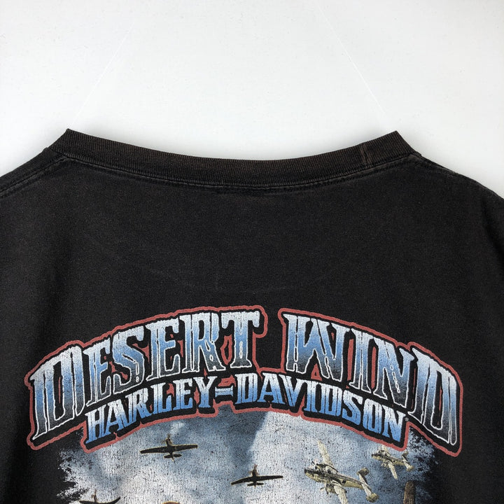 Harley-Davidson Motorcycle Bike T-shirt, Men's XXL cotton black type Vintage Second Hand