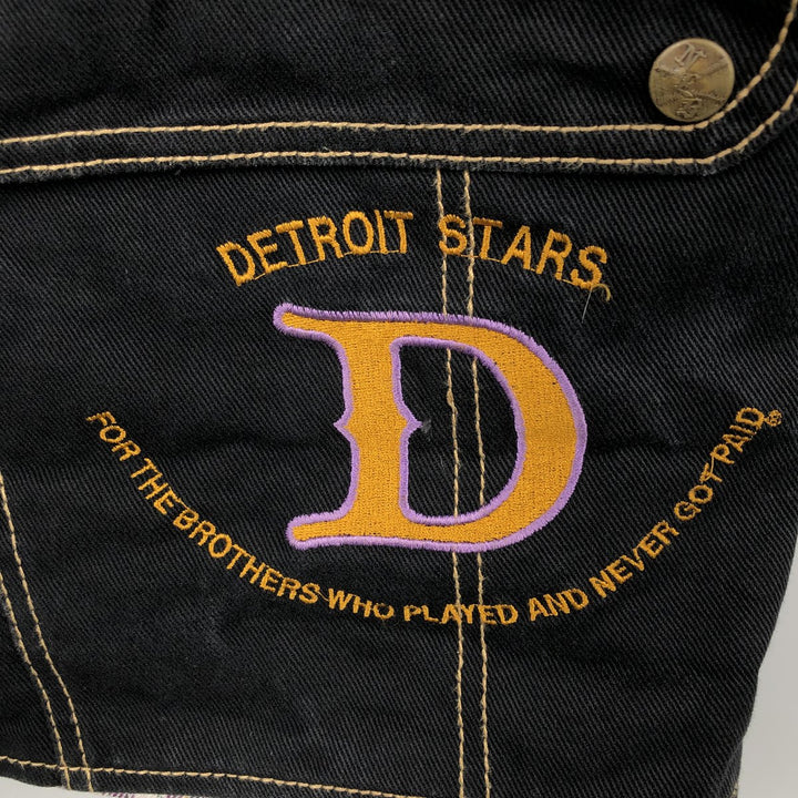 UNDERGROUND RAILROAD NLB Hooded Denim Vest, Made in USA, Men's Size L (approx.) cotton black type Vintage Second Hand