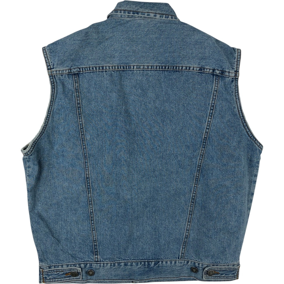 90'S Guess Jeans Cut-off Denim Vest, Made in USA, Men's Size S (approx.), Vintage cotton blue type Vintage Second Hand