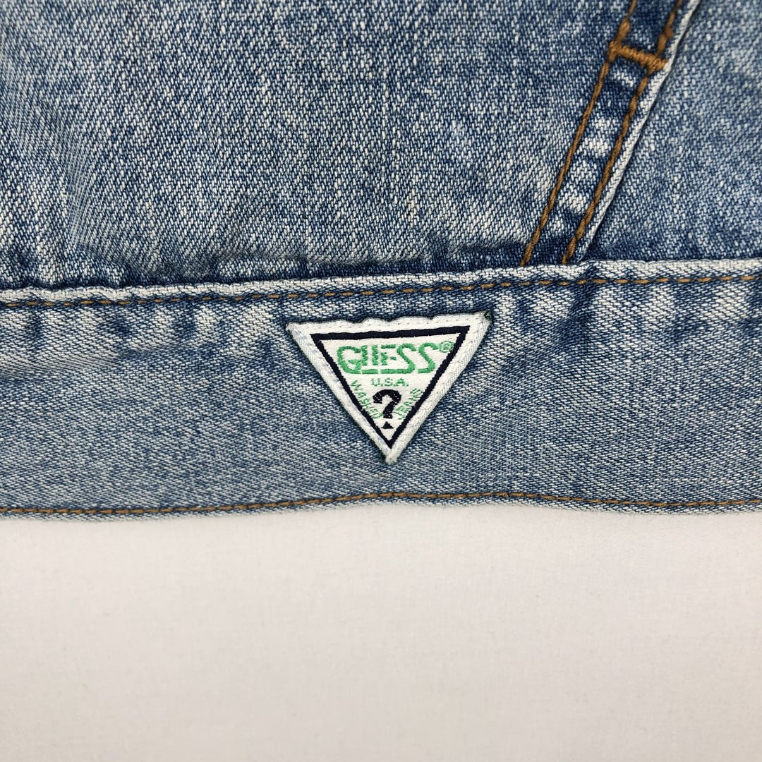 90'S Guess Jeans Cut-off Denim Vest, Made in USA, Men's Size S (approx.), Vintage cotton blue type Vintage Second Hand