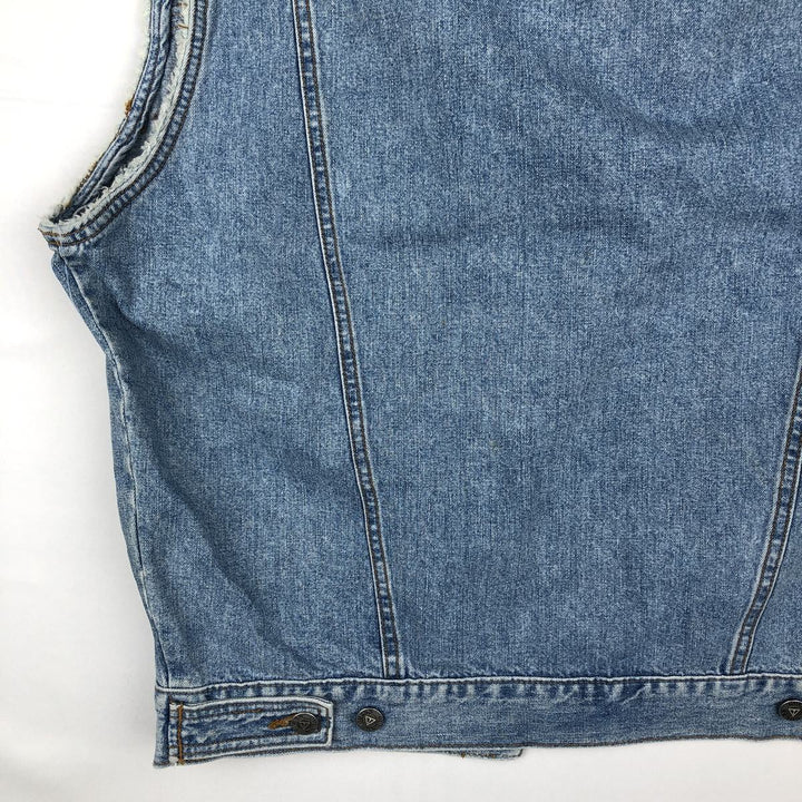 90'S Guess Jeans Cut-off Denim Vest, Made in USA, Men's Size S (approx.), Vintage cotton blue type Vintage Second Hand