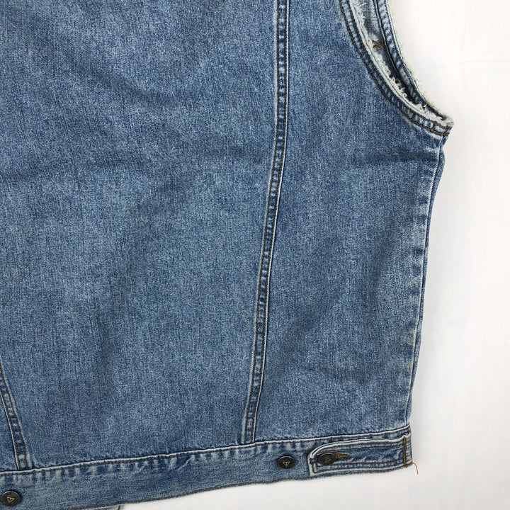 90'S Guess Jeans Cut-off Denim Vest, Made in USA, Men's Size S (approx.), Vintage cotton blue type Vintage Second Hand