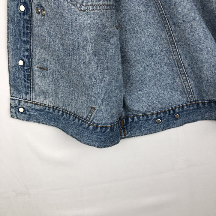 90'S Guess Jeans Cut-off Denim Vest, Made in USA, Men's Size S (approx.), Vintage cotton blue type Vintage Second Hand