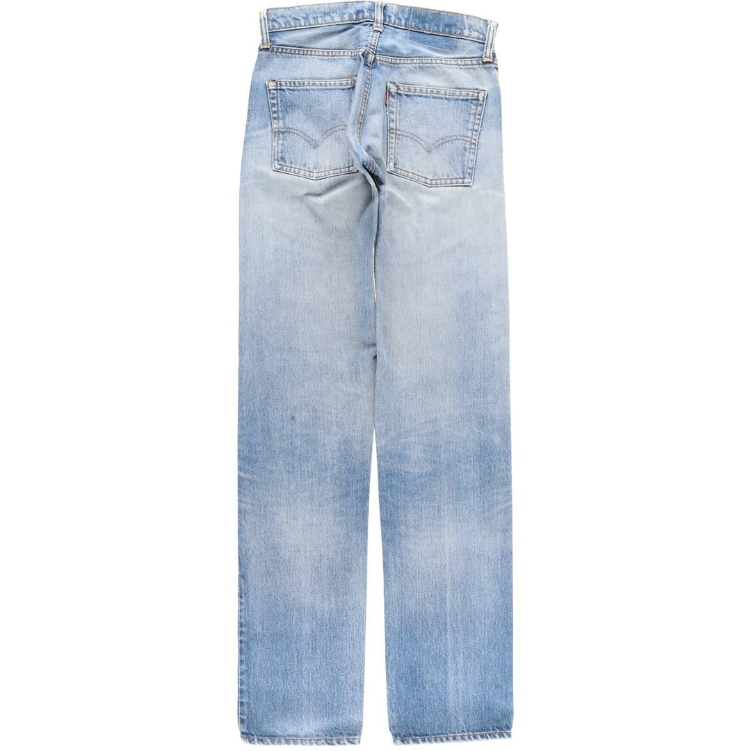 ~1970'S Levi's Straight Denim Pants, Women's Size L (W28 equivalent), Vintage unclear blue type Vintage Second Hand