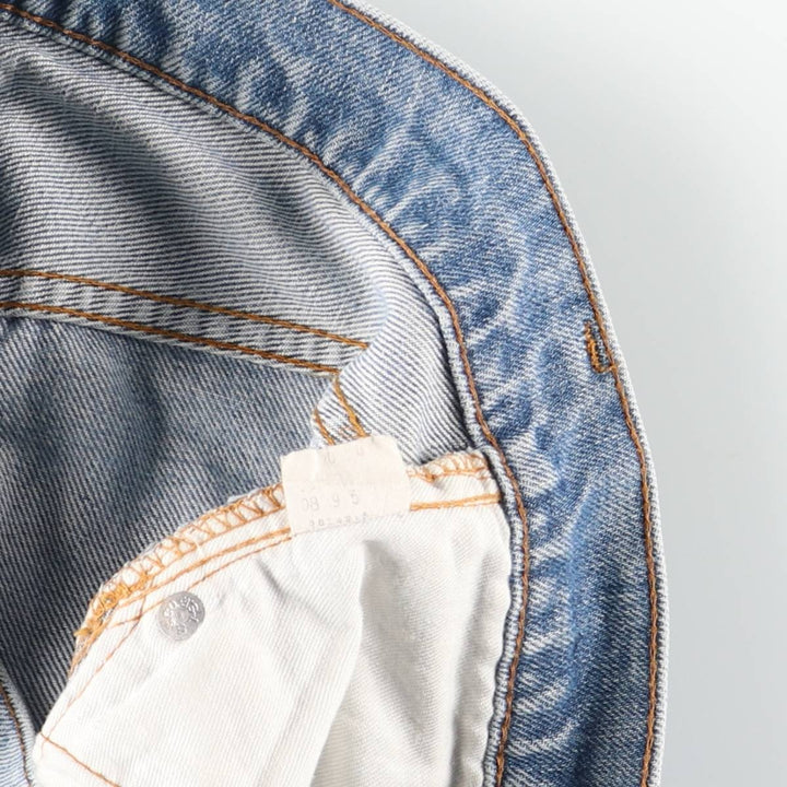 ~1970'S Levi's Straight Denim Pants, Women's Size L (W28 equivalent), Vintage unclear blue type Vintage Second Hand