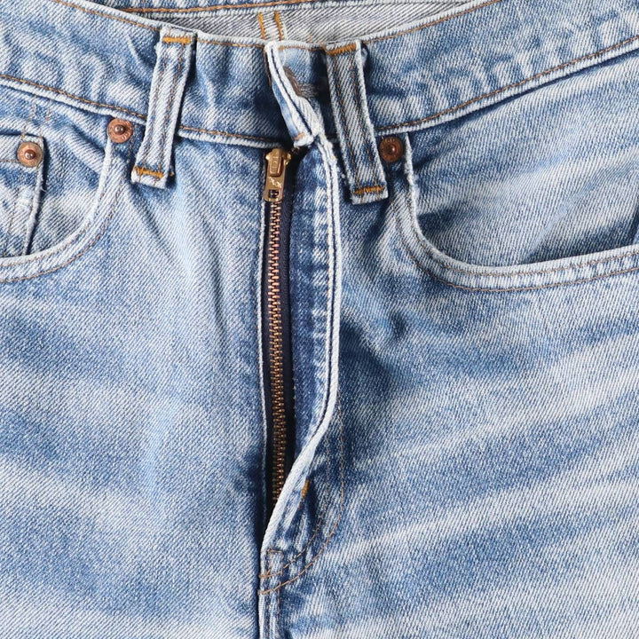 ~1970'S Levi's Straight Denim Pants, Women's Size L (W28 equivalent), Vintage unclear blue type Vintage Second Hand