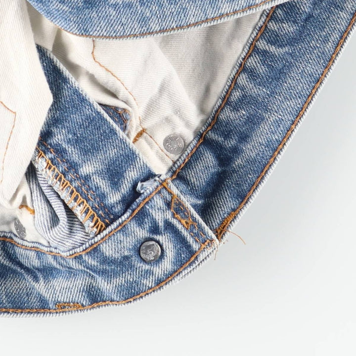 ~1970'S Levi's Straight Denim Pants, Women's Size L (W28 equivalent), Vintage unclear blue type Vintage Second Hand