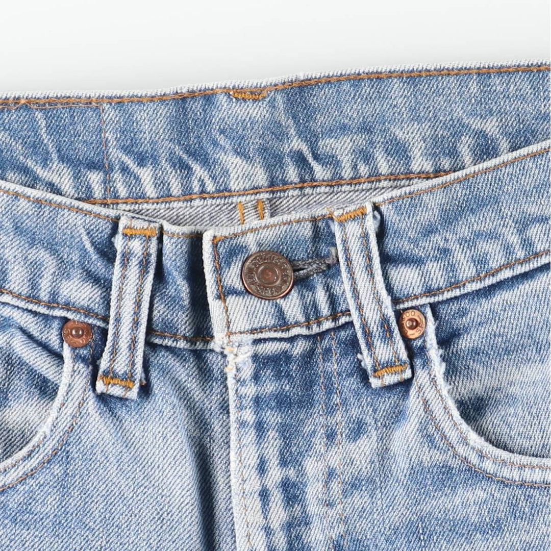 ~1970'S Levi's Straight Denim Pants, Women's Size L (W28 equivalent), Vintage unclear blue type Vintage Second Hand