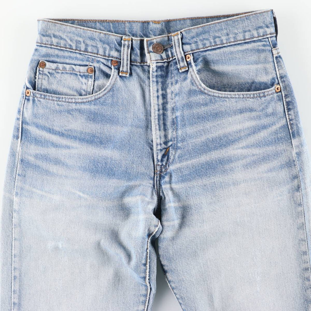 ~1970'S Levi's Straight Denim Pants, Women's Size L (W28 equivalent), Vintage unclear blue type Vintage Second Hand