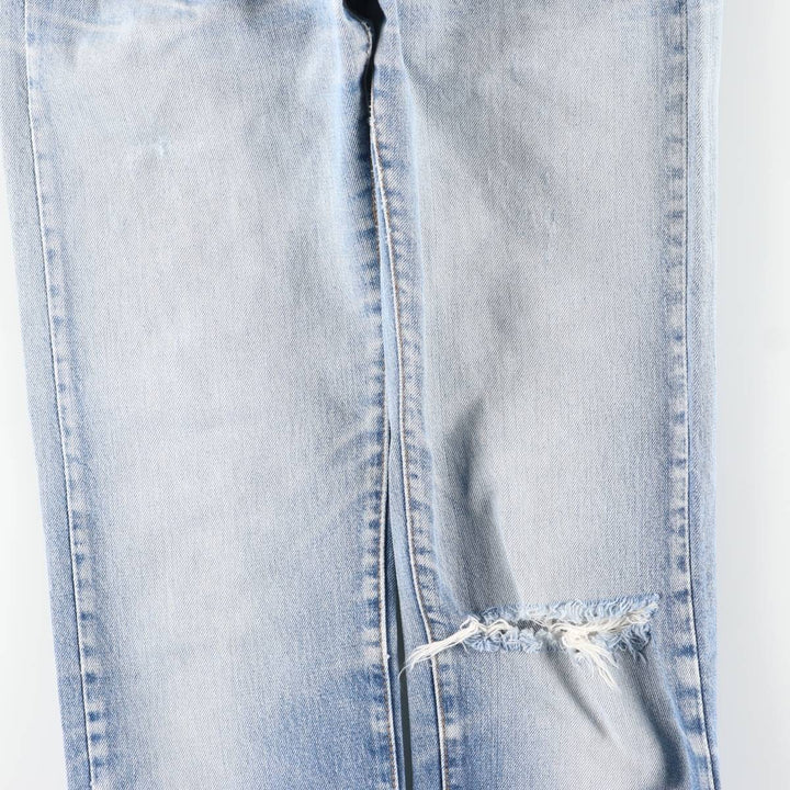 ~1970'S Levi's Straight Denim Pants, Women's Size L (W28 equivalent), Vintage unclear blue type Vintage Second Hand