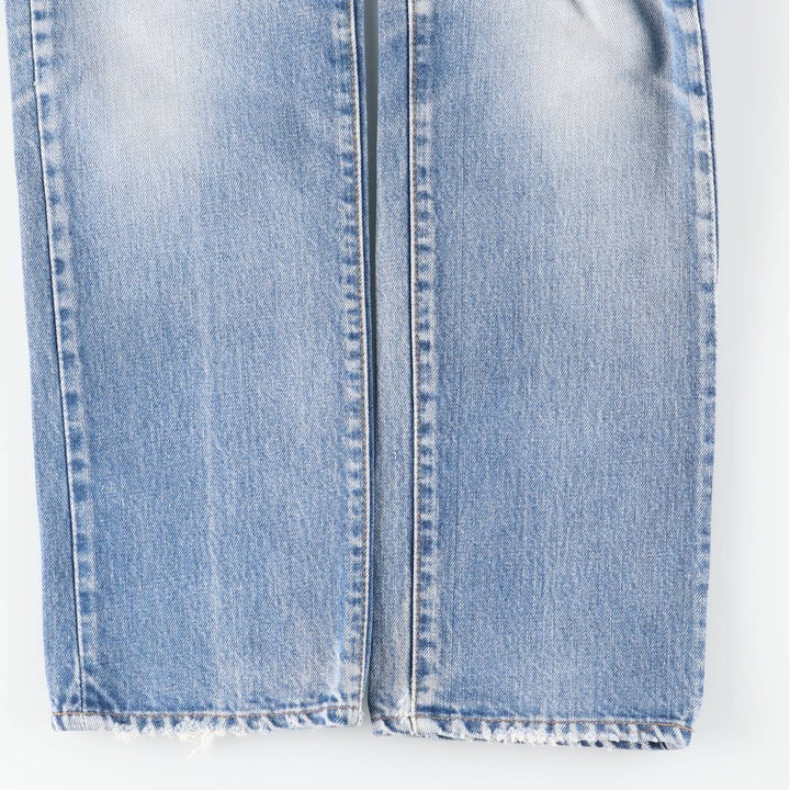 ~1970'S Levi's Straight Denim Pants, Women's Size L (W28 equivalent), Vintage unclear blue type Vintage Second Hand