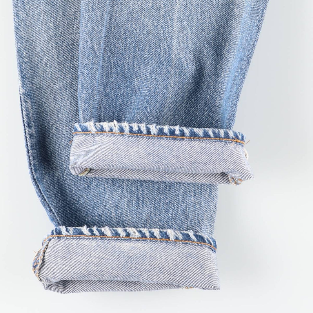 ~1970'S Levi's Straight Denim Pants, Women's Size L (W28 equivalent), Vintage unclear blue type Vintage Second Hand