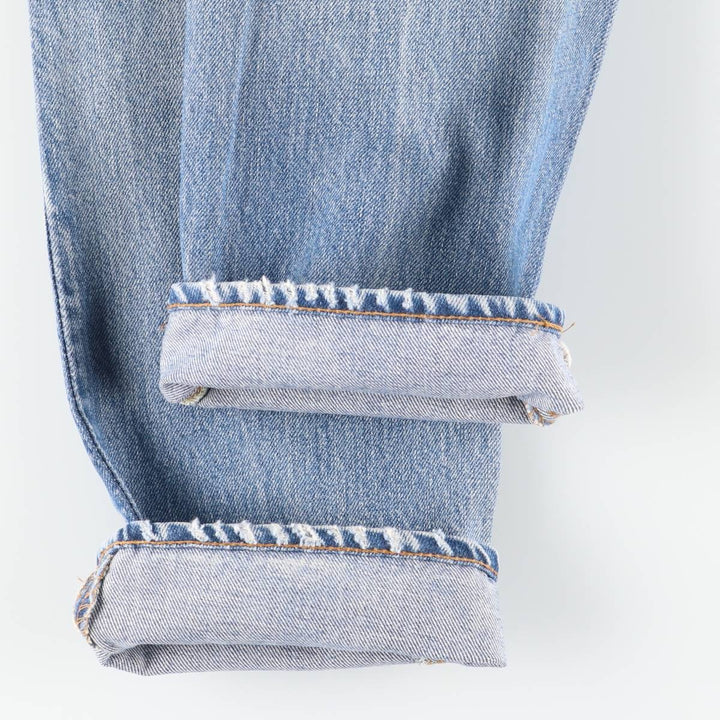 ~1970'S Levi's Straight Denim Pants, Women's Size L (W28 equivalent), Vintage unclear blue type Vintage Second Hand