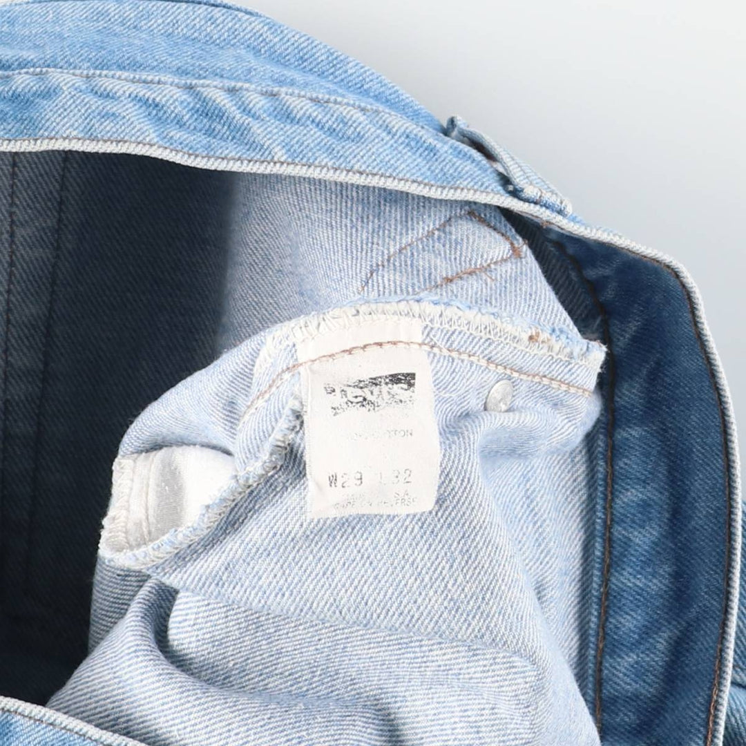 90'S Levi's Silver Tab BAGGY Tapered Denim Pants, Made in USA, Women's Size L (W30 equivalent), Vintage cotton blue type Vintage Second Hand