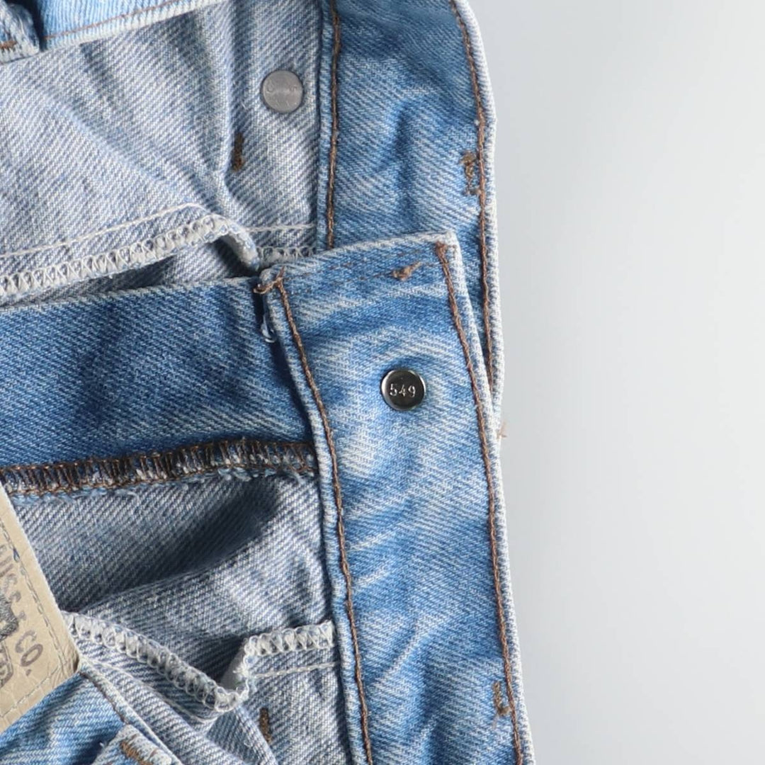 90'S Levi's Silver Tab BAGGY Tapered Denim Pants, Made in USA, Women's Size L (W30 equivalent), Vintage cotton blue type Vintage Second Hand