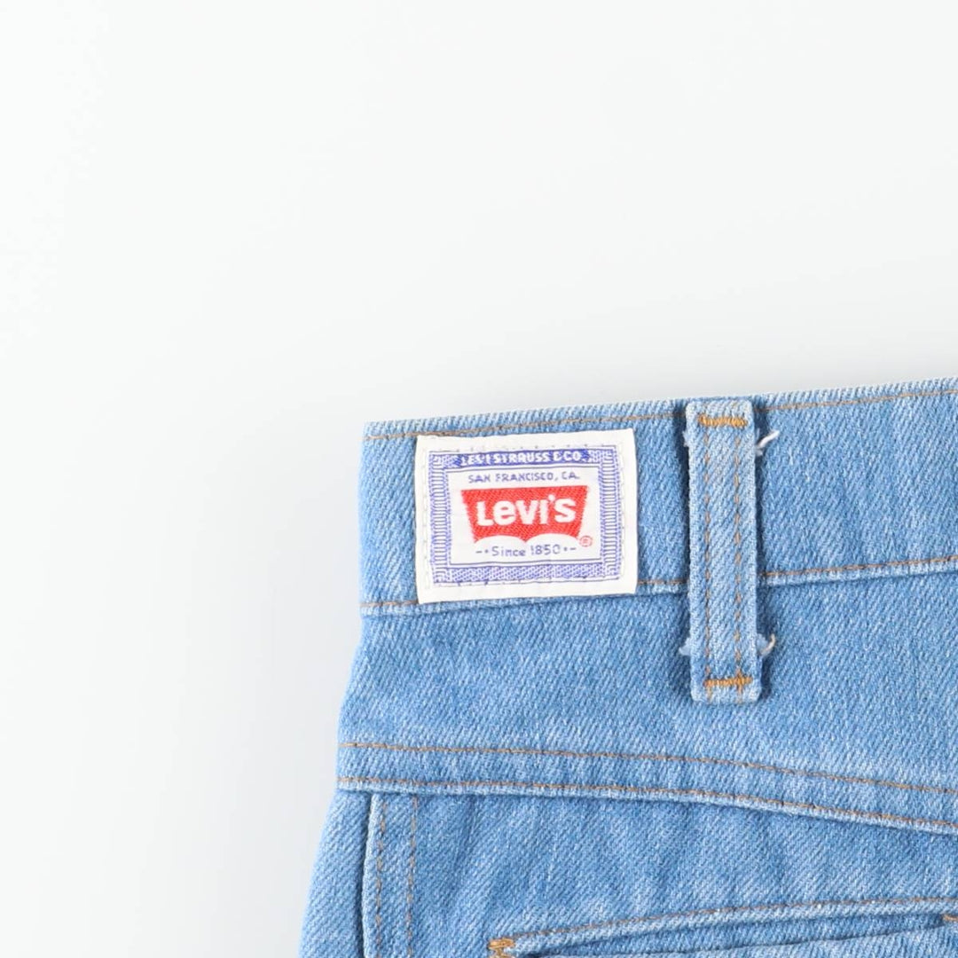 1970'S Levi's Orange Tab Flare Cut Denim Pants, Women's Size L (equivalent to W29), Vintage unclear blue type Vintage Second Hand