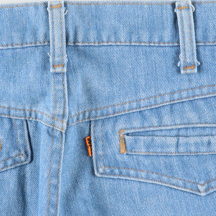 1970'S Levi's Orange Tab Flare Cut Denim Pants, Women's Size L (equivalent to W29), Vintage unclear blue type Vintage Second Hand