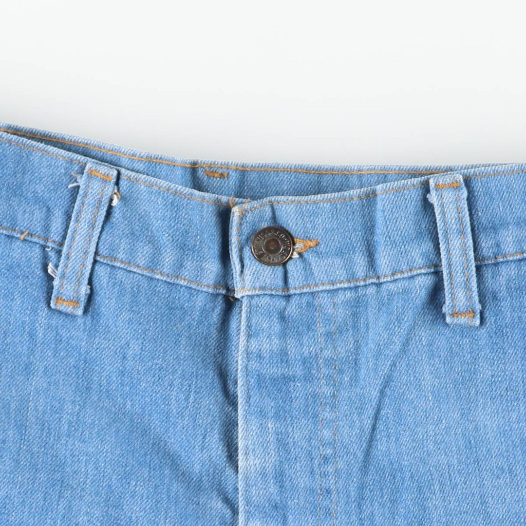 1970'S Levi's Orange Tab Flare Cut Denim Pants, Women's Size L (equivalent to W29), Vintage unclear blue type Vintage Second Hand