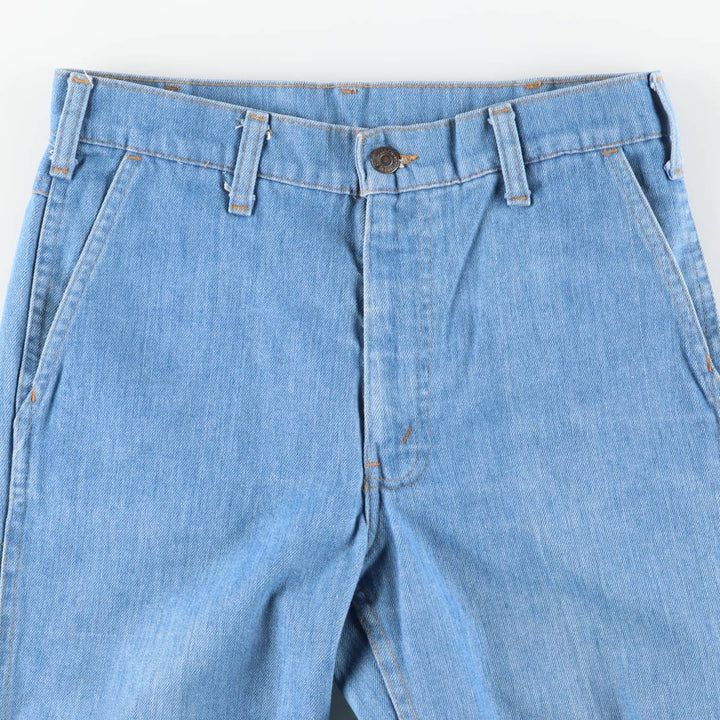 1970'S Levi's Orange Tab Flare Cut Denim Pants, Women's Size L (equivalent to W29), Vintage unclear blue type Vintage Second Hand