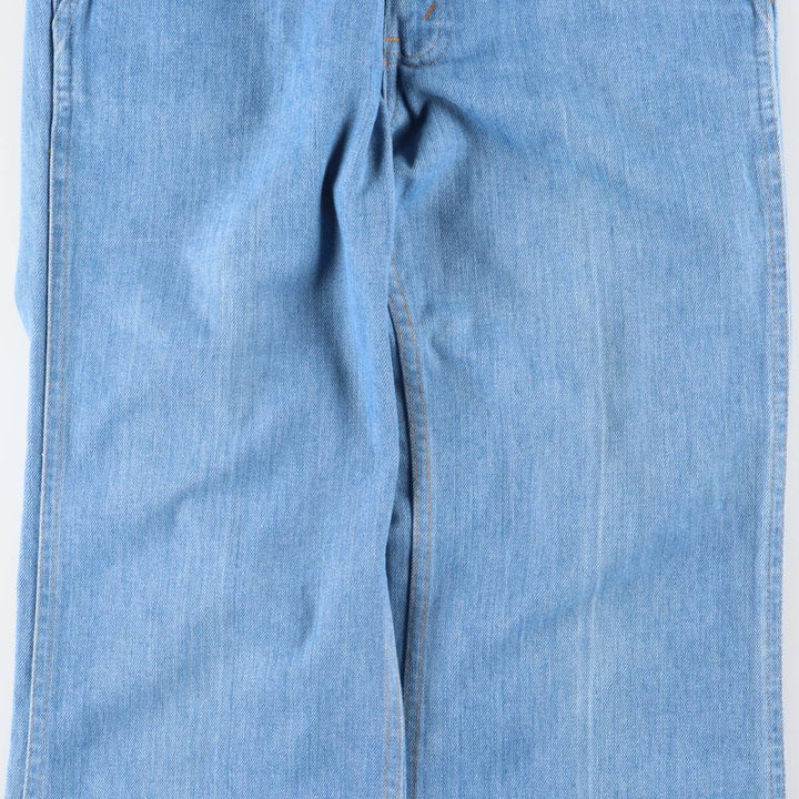 1970'S Levi's Orange Tab Flare Cut Denim Pants, Women's Size L (equivalent to W29), Vintage unclear blue type Vintage Second Hand