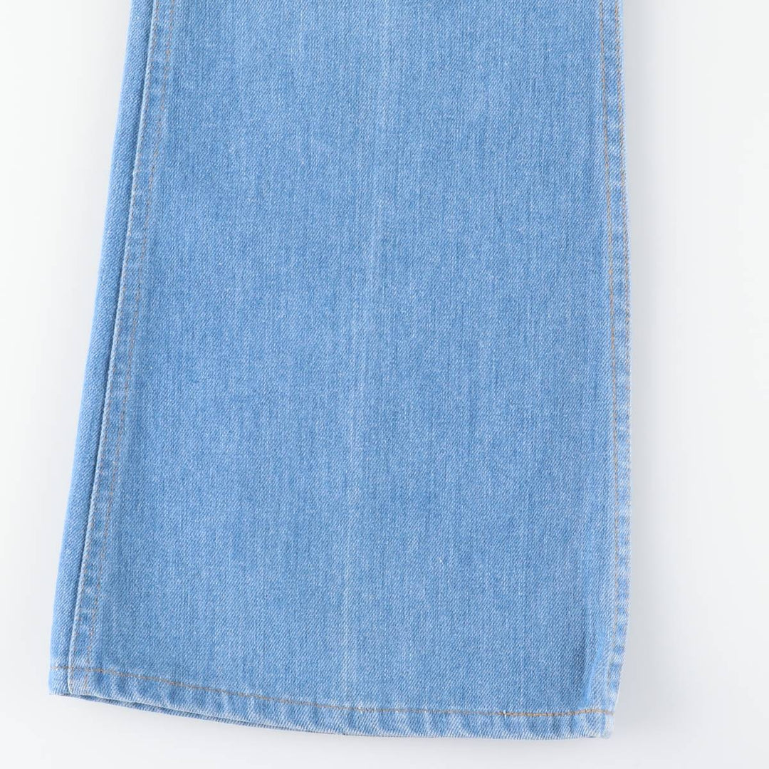 1970'S Levi's Orange Tab Flare Cut Denim Pants, Women's Size L (equivalent to W29), Vintage unclear blue type Vintage Second Hand