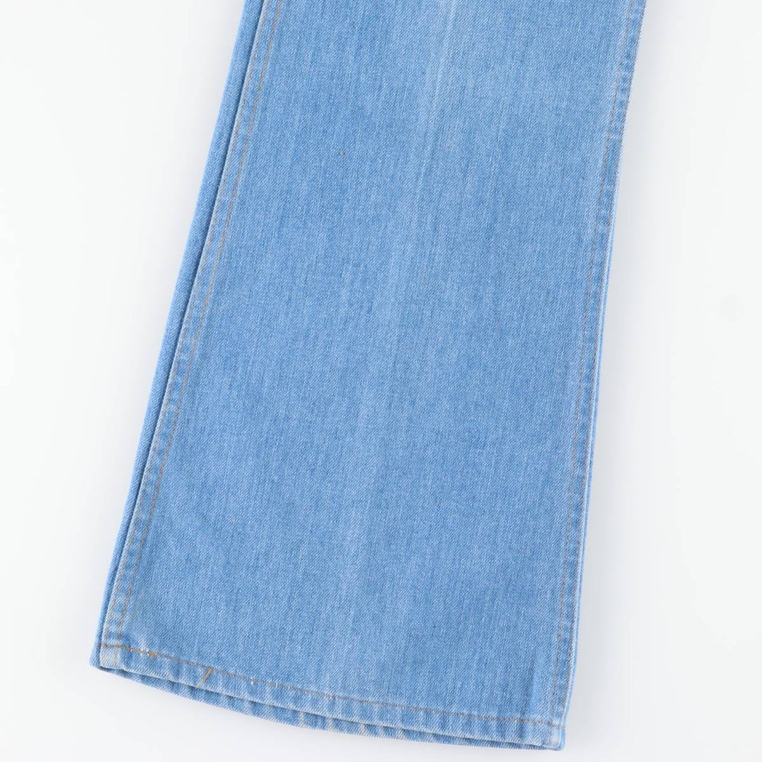 1970'S Levi's Orange Tab Flare Cut Denim Pants, Women's Size L (equivalent to W29), Vintage unclear blue type Vintage Second Hand