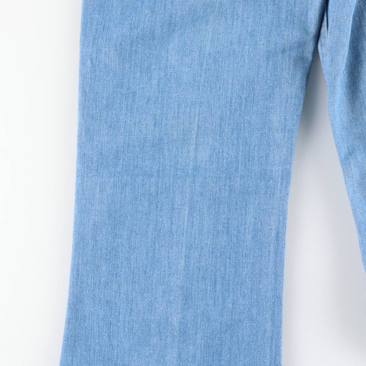 1970'S Levi's Orange Tab Flare Cut Denim Pants, Women's Size L (equivalent to W29), Vintage unclear blue type Vintage Second Hand