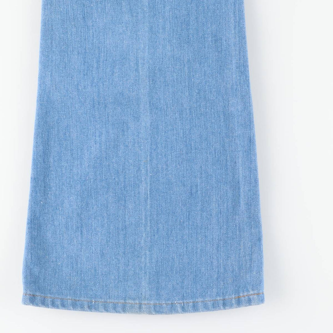 1970'S Levi's Orange Tab Flare Cut Denim Pants, Women's Size L (equivalent to W29), Vintage unclear blue type Vintage Second Hand