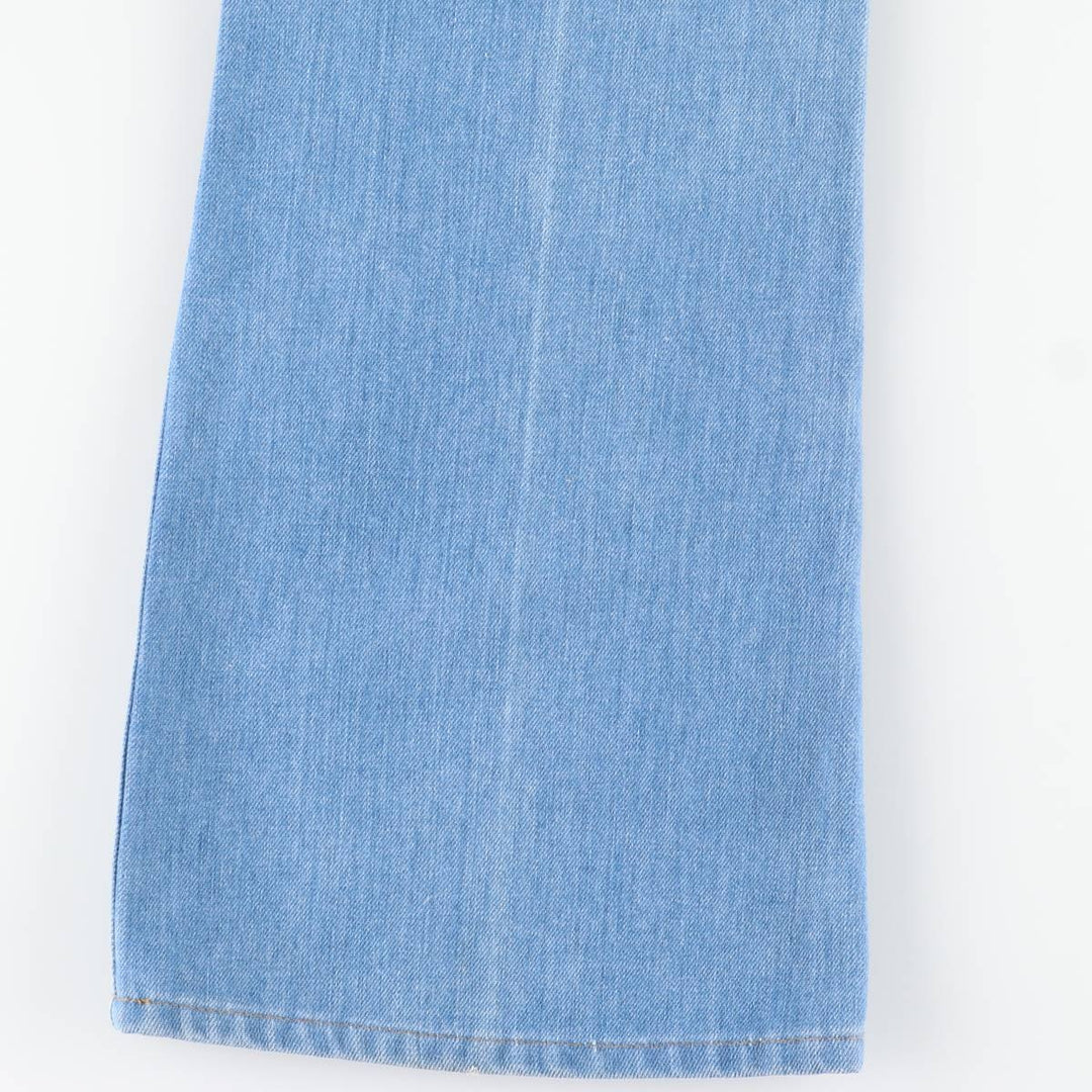 1970'S Levi's Orange Tab Flare Cut Denim Pants, Women's Size L (equivalent to W29), Vintage unclear blue type Vintage Second Hand