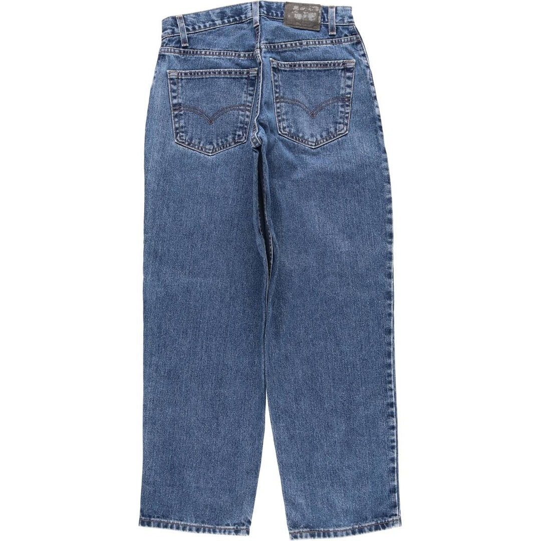2000'S Levi's SILVER TAB BAGGY Tapered Denim Pants, Made in USA cotton blue type Vintage Second Hand