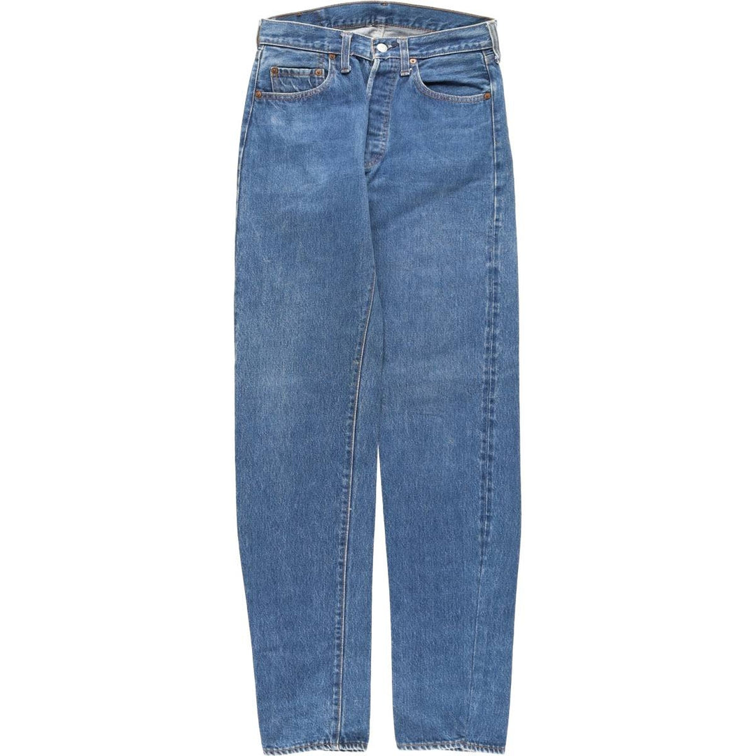 ~2000'S Levi's 501 Straight Denim Pants, Made in USA, Women's Size L (W30 equivalent) cotton blue type Vintage Second Hand