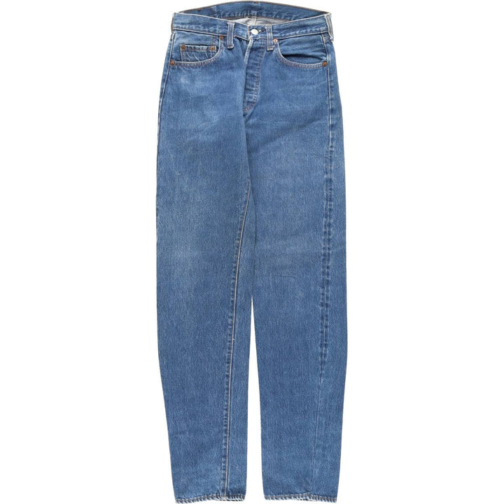 ~2000'S Levi's 501 Straight Denim Pants, Made in USA, Women's Size L (W30 equivalent) cotton blue type Vintage Second Hand