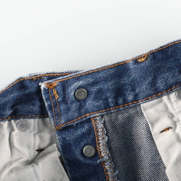 ~2000'S Levi's 501 Straight Denim Pants, Made in USA, Women's Size L (W30 equivalent) cotton blue type Vintage Second Hand