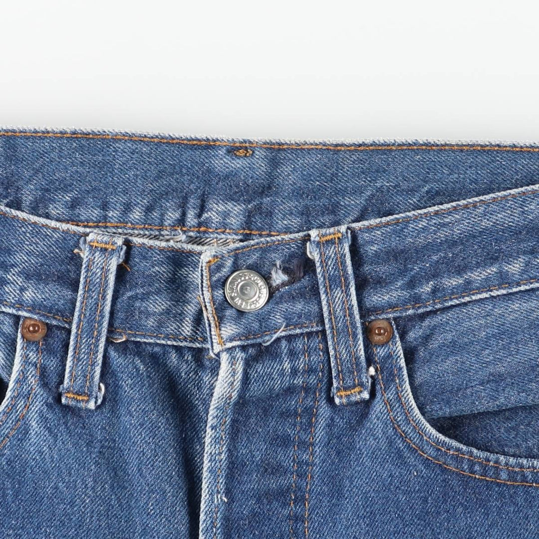 ~2000'S Levi's 501 Straight Denim Pants, Made in USA, Women's Size L (W30 equivalent) cotton blue type Vintage Second Hand