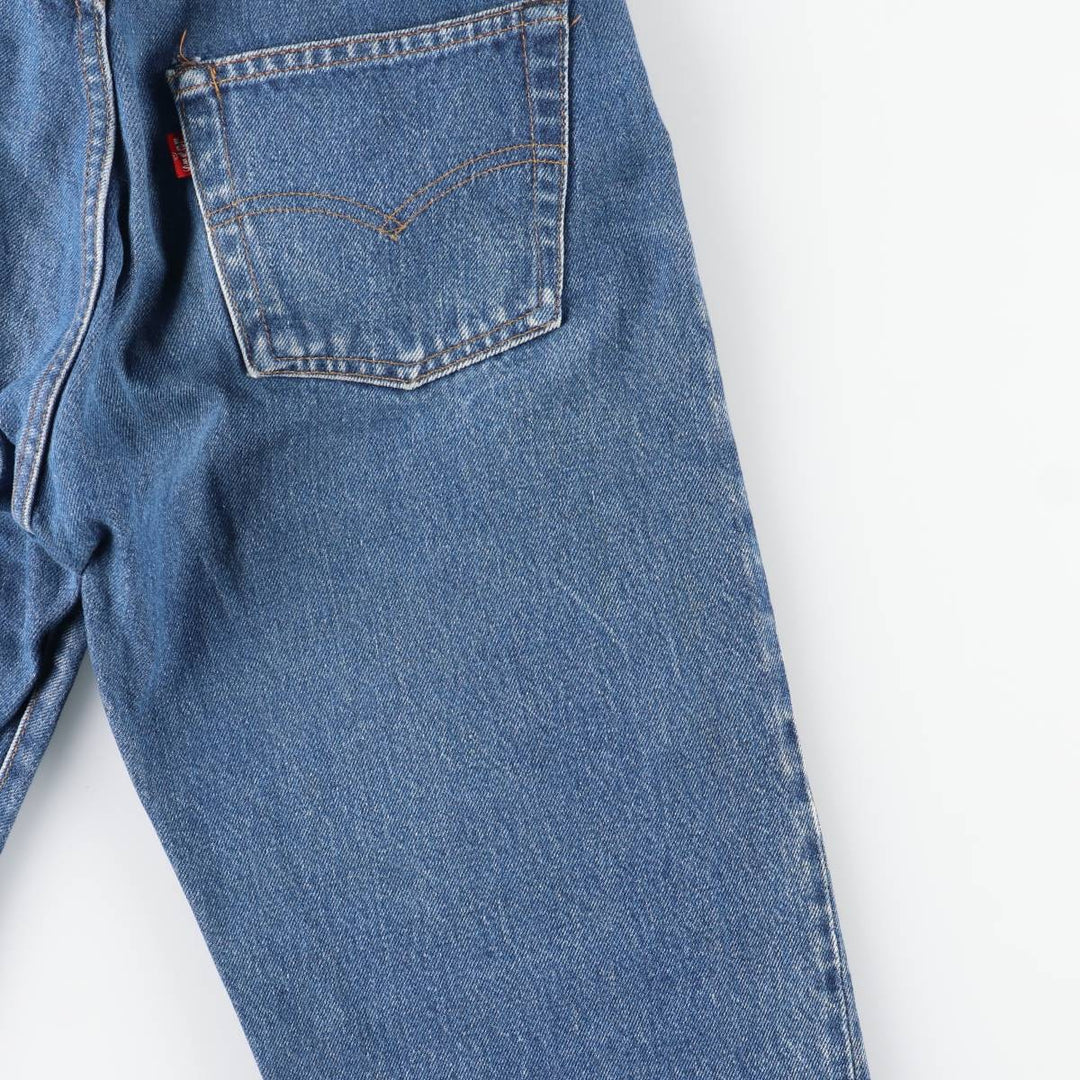 ~2000'S Levi's 501 Straight Denim Pants, Made in USA, Women's Size L (W30 equivalent) cotton blue type Vintage Second Hand
