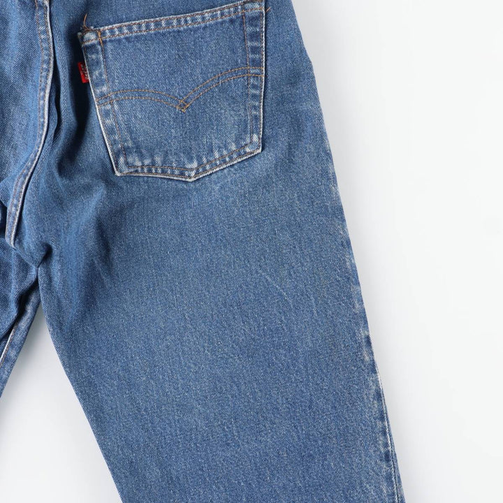 ~2000'S Levi's 501 Straight Denim Pants, Made in USA, Women's Size L (W30 equivalent) cotton blue type Vintage Second Hand