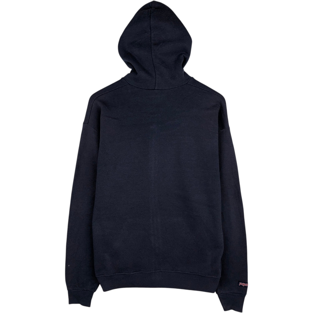 90'S Jansport College Sweat Full-Zip Hoodie, Made in USA, Men's Size M (Equivalent), Vintage cotton navy blue type Vintage Second Hand