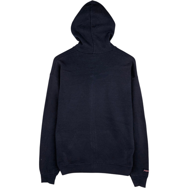 90'S Jansport College Sweat Full-Zip Hoodie, Made in USA, Men's Size M (Equivalent), Vintage cotton navy blue type Vintage Second Hand