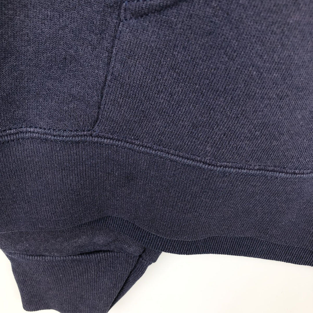 90'S Jansport College Sweat Full-Zip Hoodie, Made in USA, Men's Size M (Equivalent), Vintage cotton navy blue type Vintage Second Hand