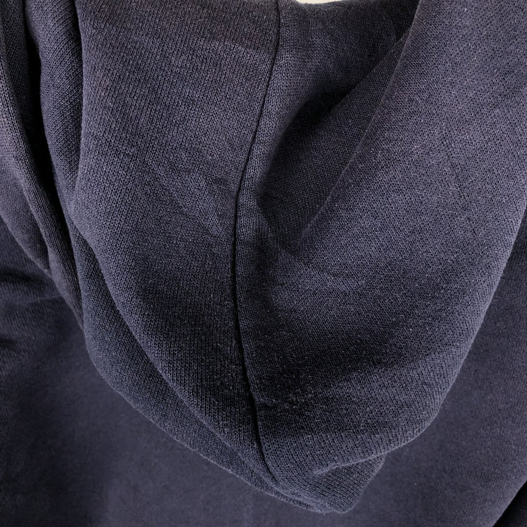 90'S Jansport College Sweat Full-Zip Hoodie, Made in USA, Men's Size M (Equivalent), Vintage cotton navy blue type Vintage Second Hand